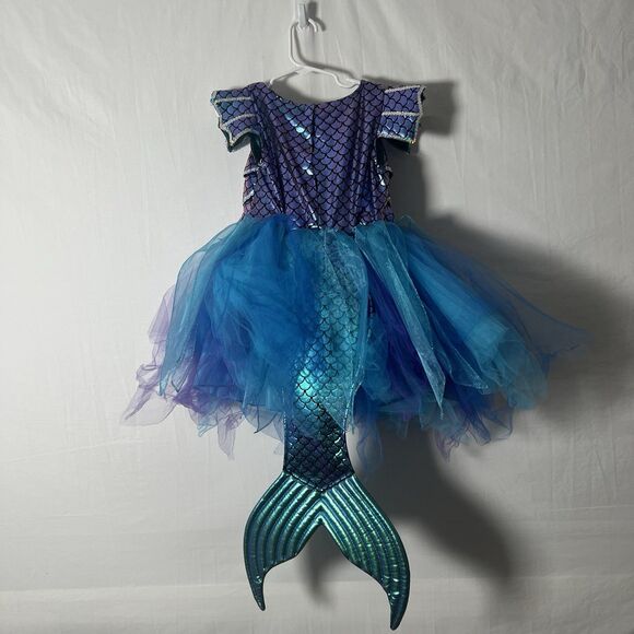 Gillians Closet Iridescent Color Change Tulle Tutu Mermaid Tail Costume Sz 5/6 - Picture 3 of 10